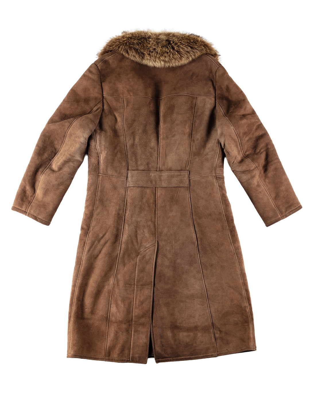 Vintage 70's Men Sheepskin Coat in BrownVN637