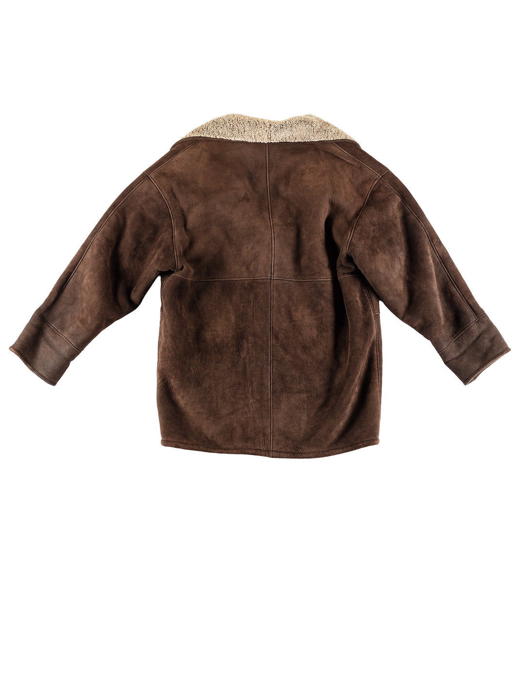 Vintage 80's Women Sheepskin Coat in BrownMN402