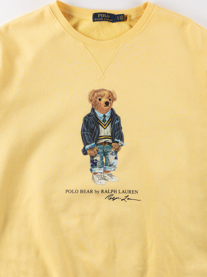 Vintage 00's Men Ralph Lauren Sweatshirt in Yellow