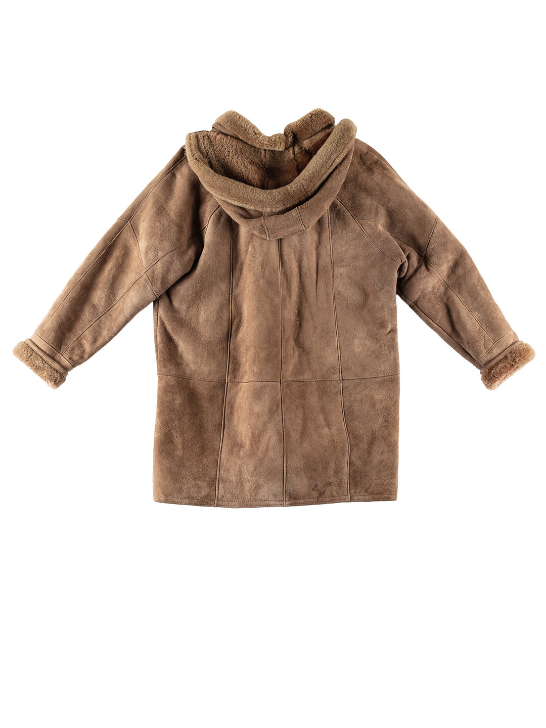 Vintage 80's Women Sheepskin Coat in BrownMN696