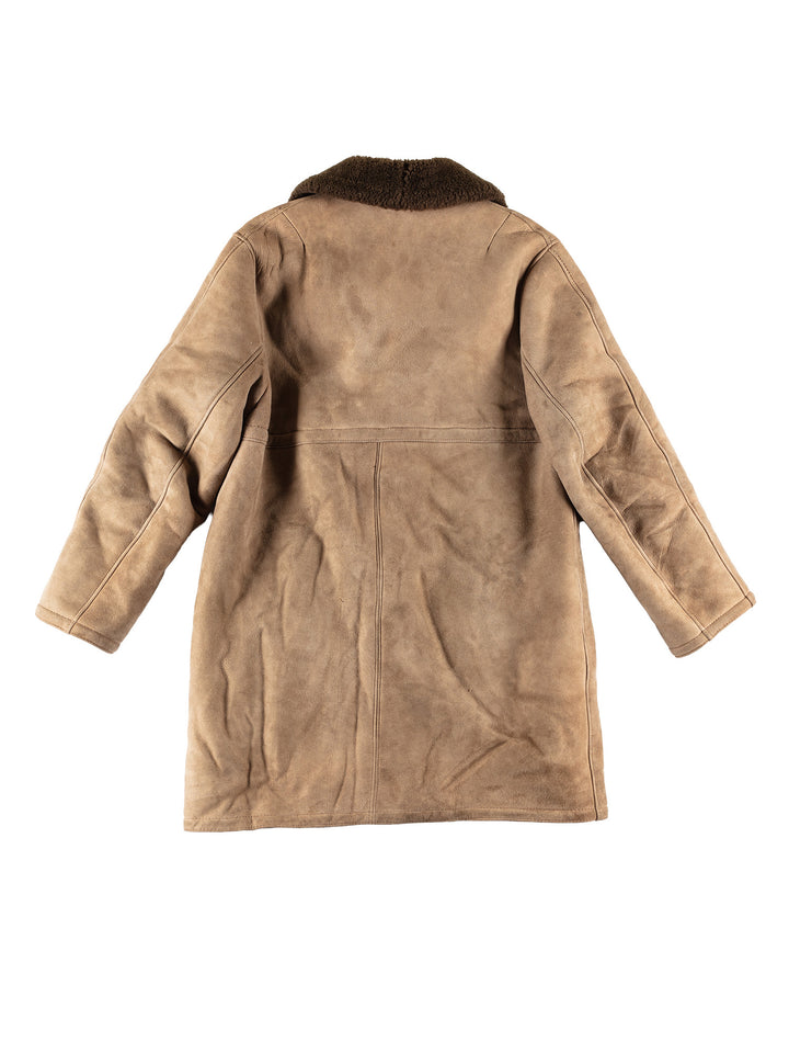 Vintage 70's Men Sheepskin Coat in BeigeVN741