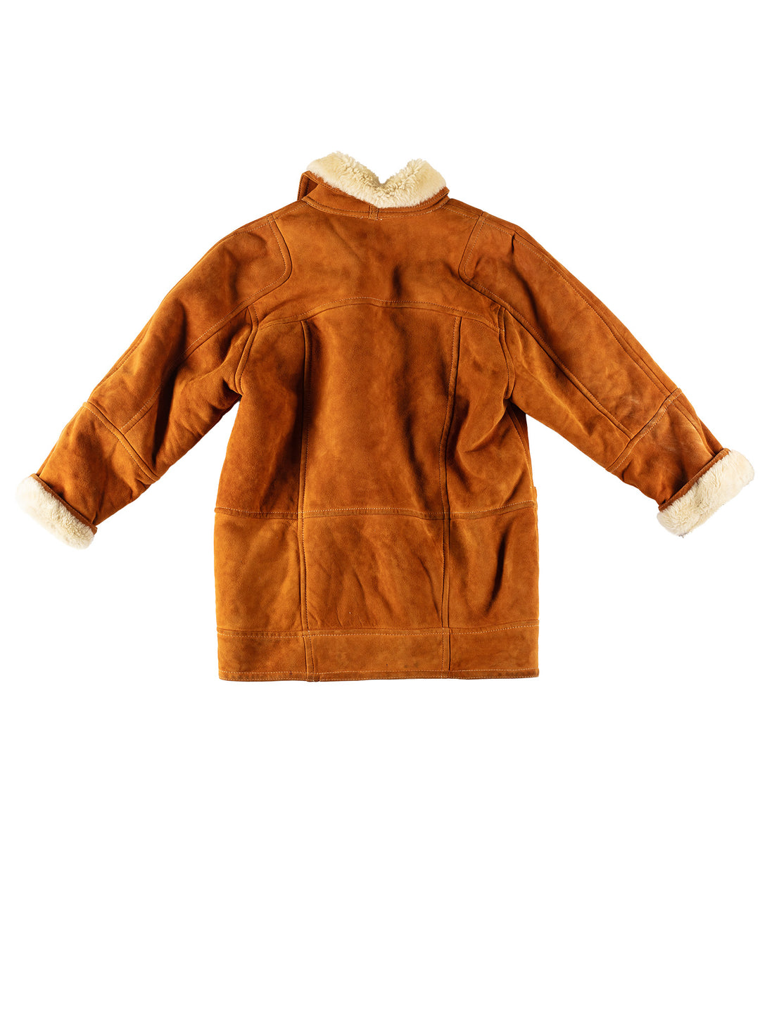 Vintage 80's Women Sheepskin Coat in BrownMN729