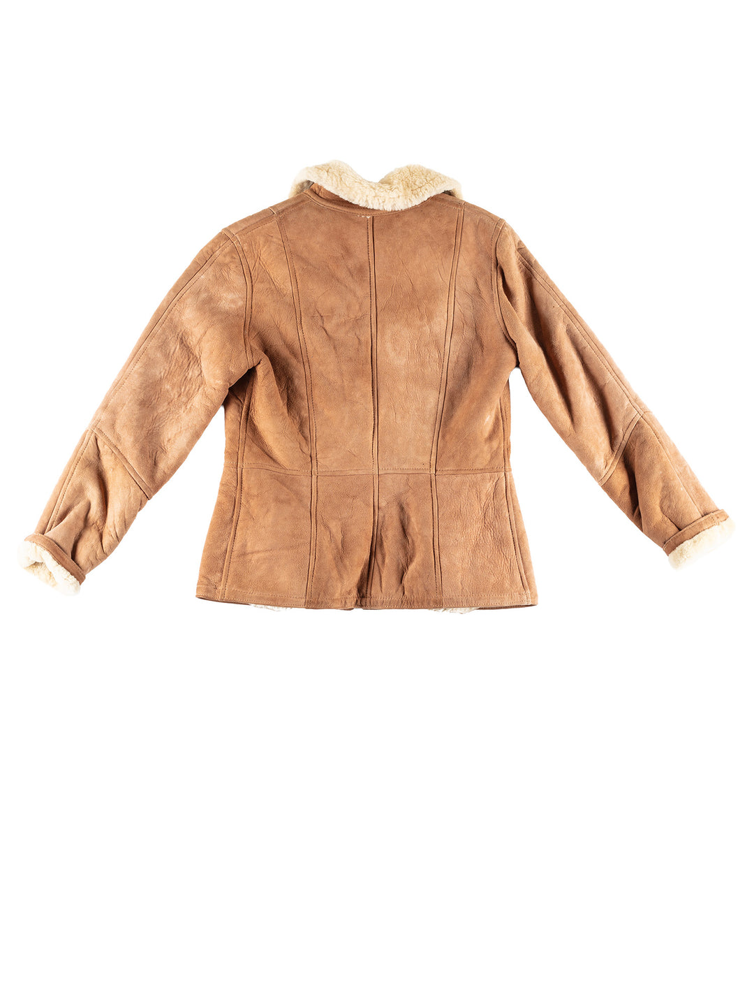 Vintage 70's Women Sheepskin Vest in BrownMN406
