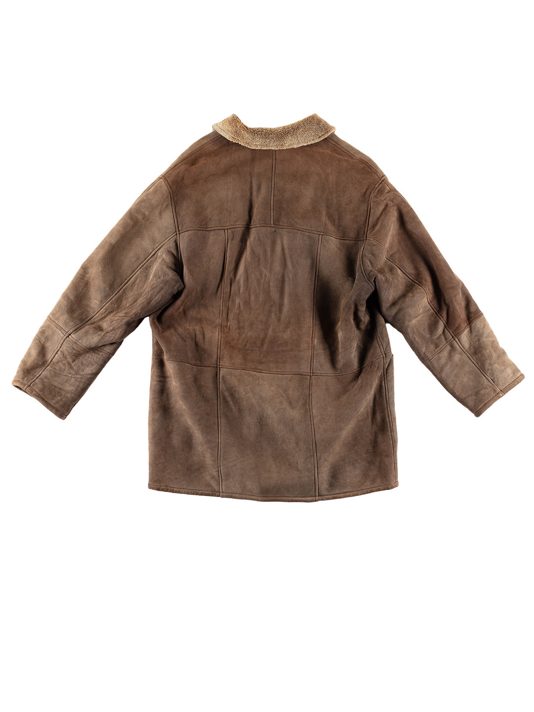 Vintage 80's Men Sheepskin Coat in BrownVN497