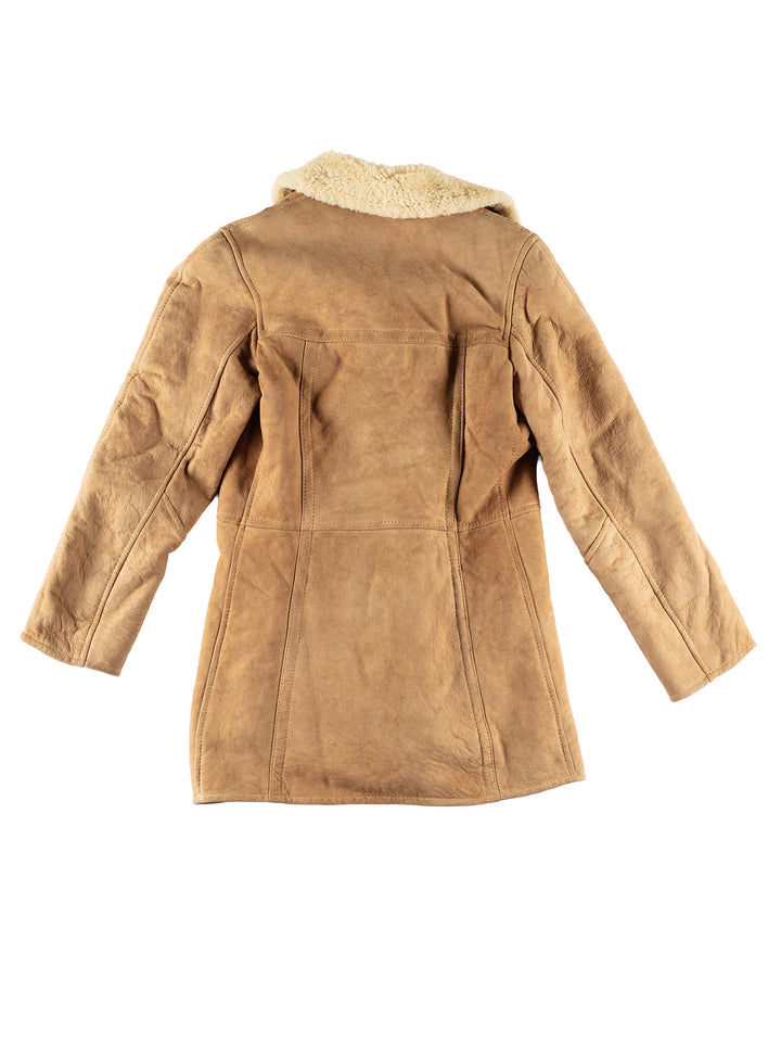Vintage 70's Men Sheepskin Coat in BeigeVN625
