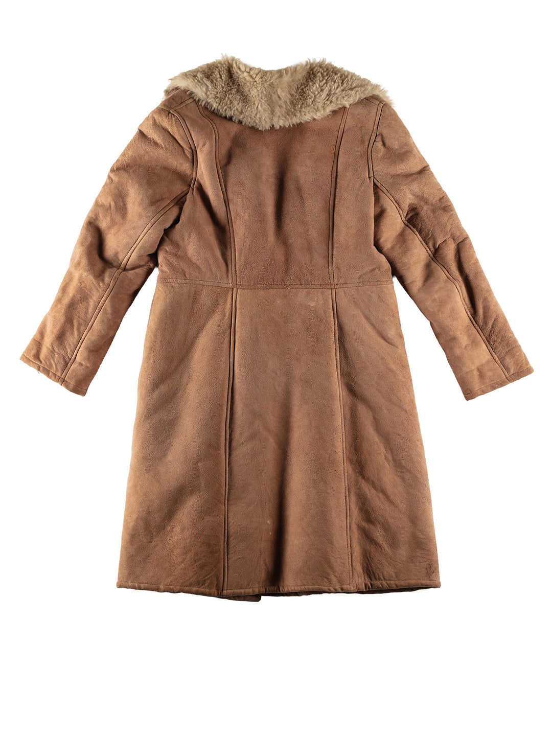 Vintage 70's Women Sheepskin Coat in BrownMN682