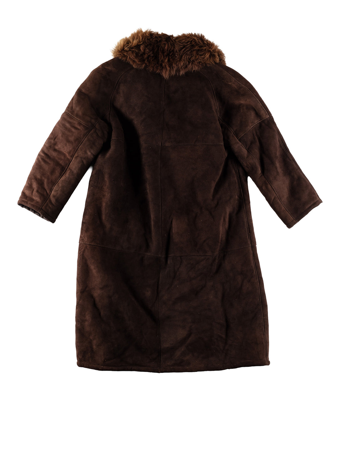 Vintage 80's Women Sheepskin Coat in BrownMN683