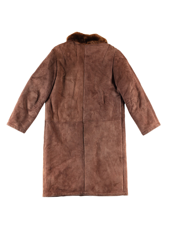 Vintage 70's Women Sheepskin Coat in BrownMN763