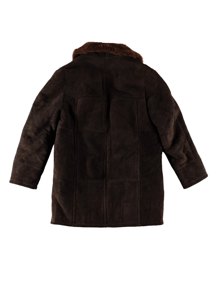 Vintage 70's Men Sheepskin Coat in BrownVN549