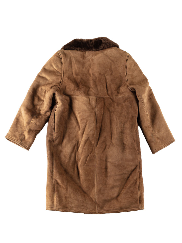Vintage 70's Men Sheepskin Coat in BrownVN514