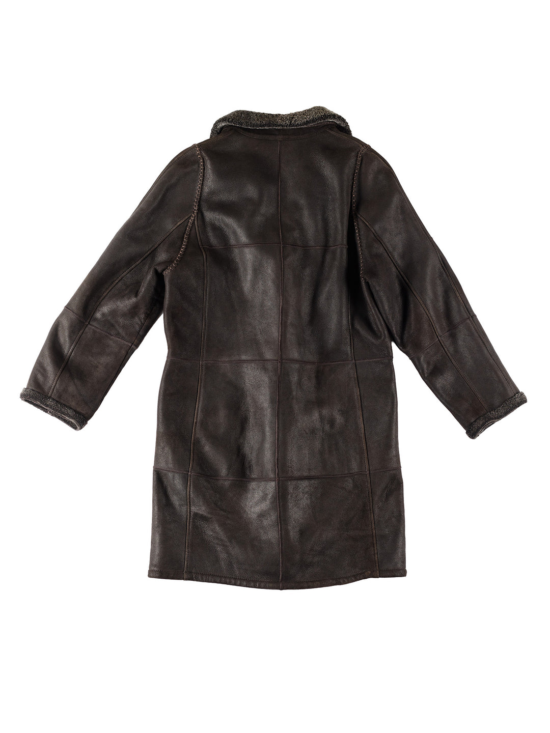 Vintage 80's Women Sheepskin Coat in BrownMN368