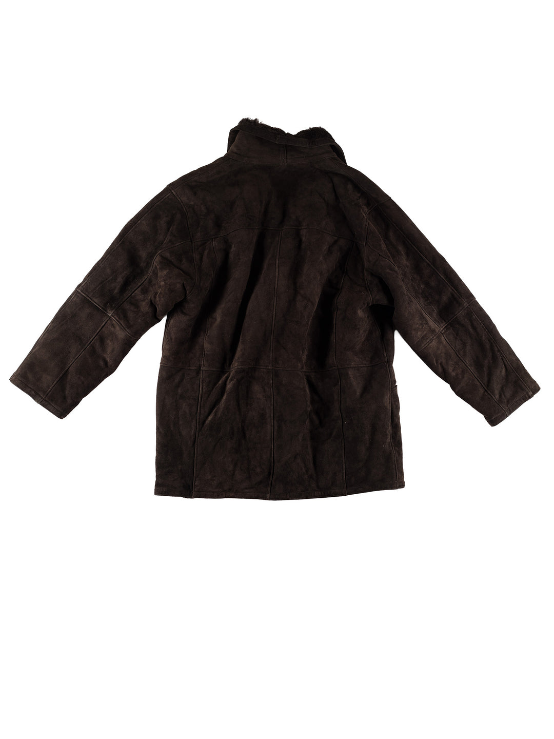 Vintage 80's Men Sheepskin Coat in BlackVN728