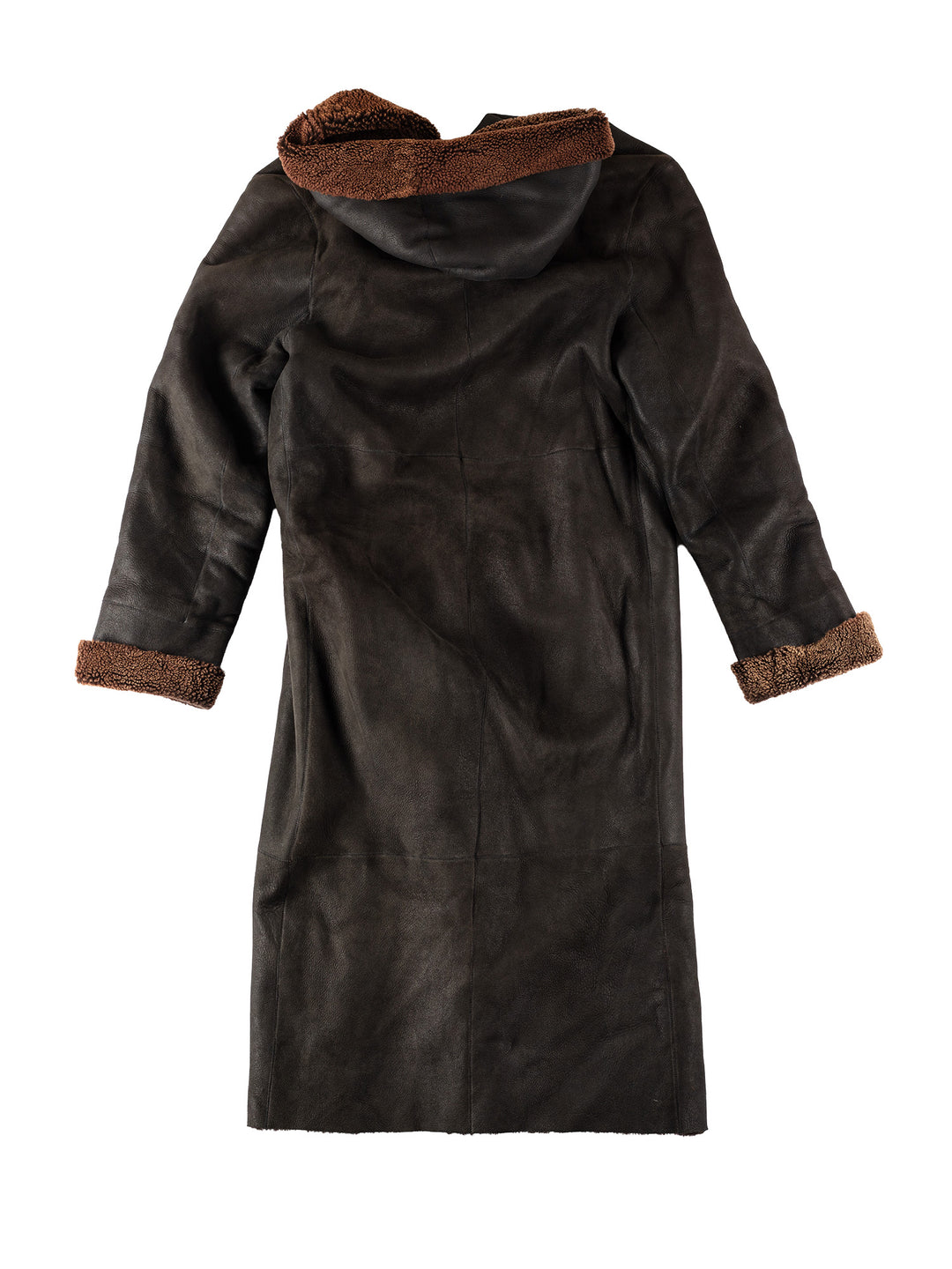 Vintage 70's Women Sheepskin Coat in BlackMN557