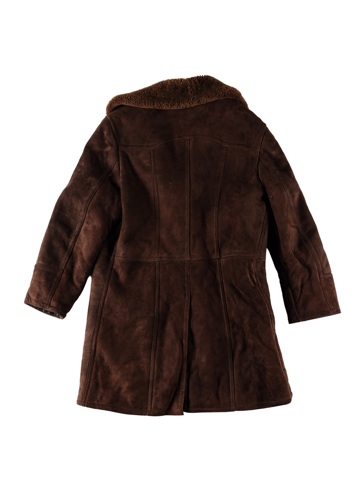 Vintage 70's Men Sheepskin Coat in BrownVN508