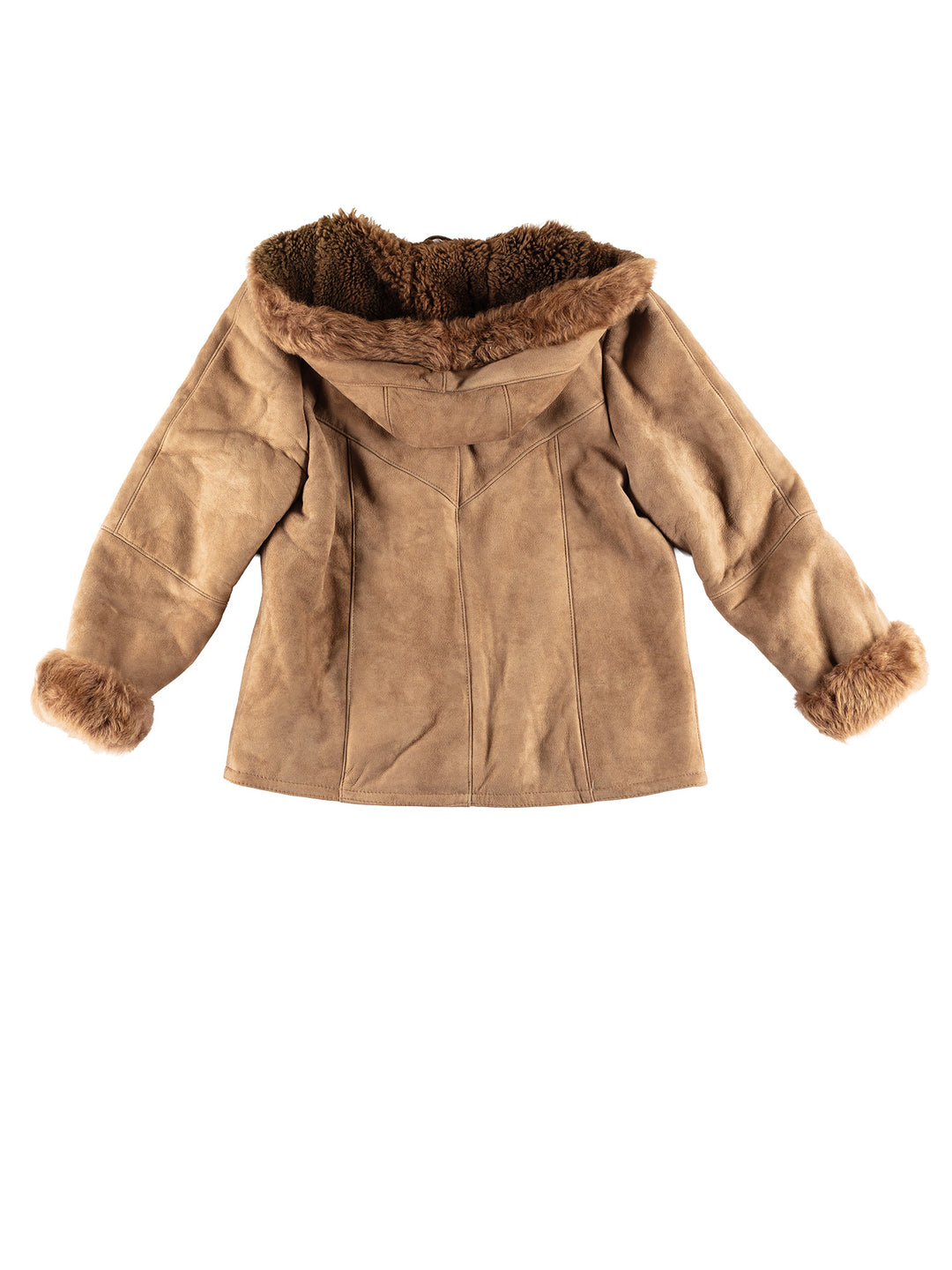 Vintage 70's Women Sheepskin Jacket in BrownMN399