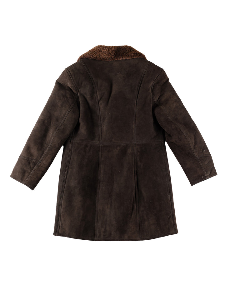 Vintage 70's Men Sheepskin Coat in BrownVN307