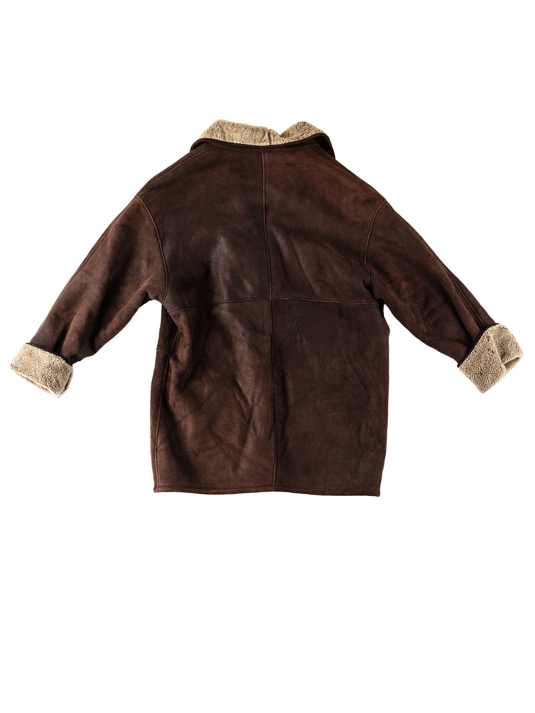 Vintage 80's Women Sheepskin Coat in BrownMN519