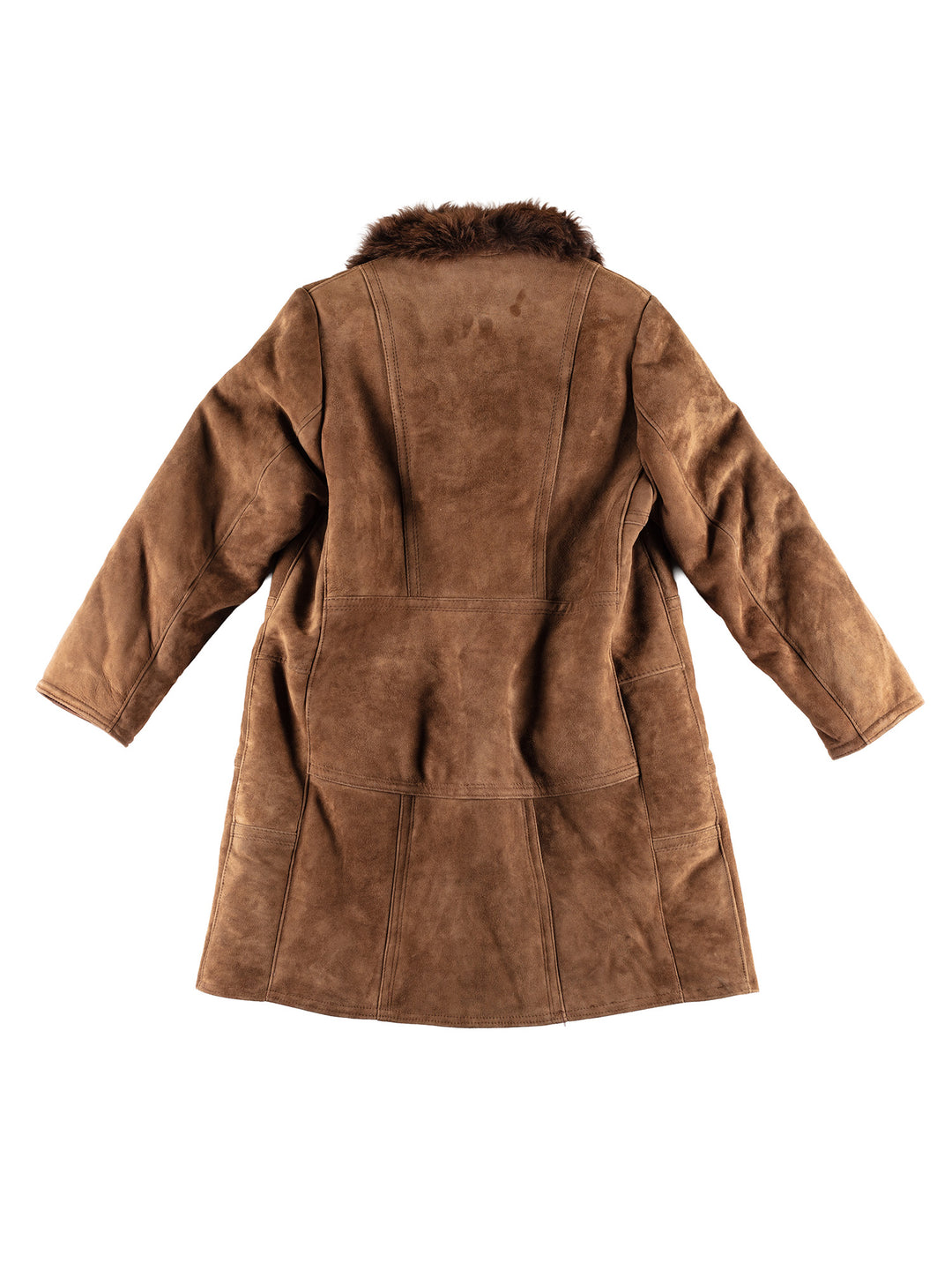 Vintage 80's Women Sheepskin Coat in BrownMN418