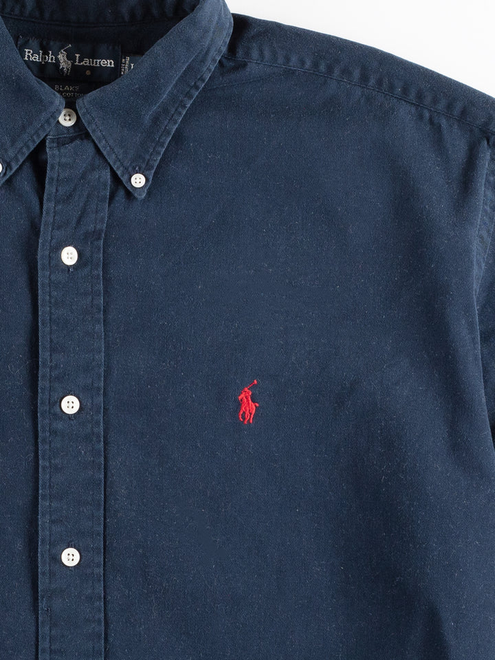 Vintage 2000. gadu vīriešu Ralph Lauren krekls zilā krāsā