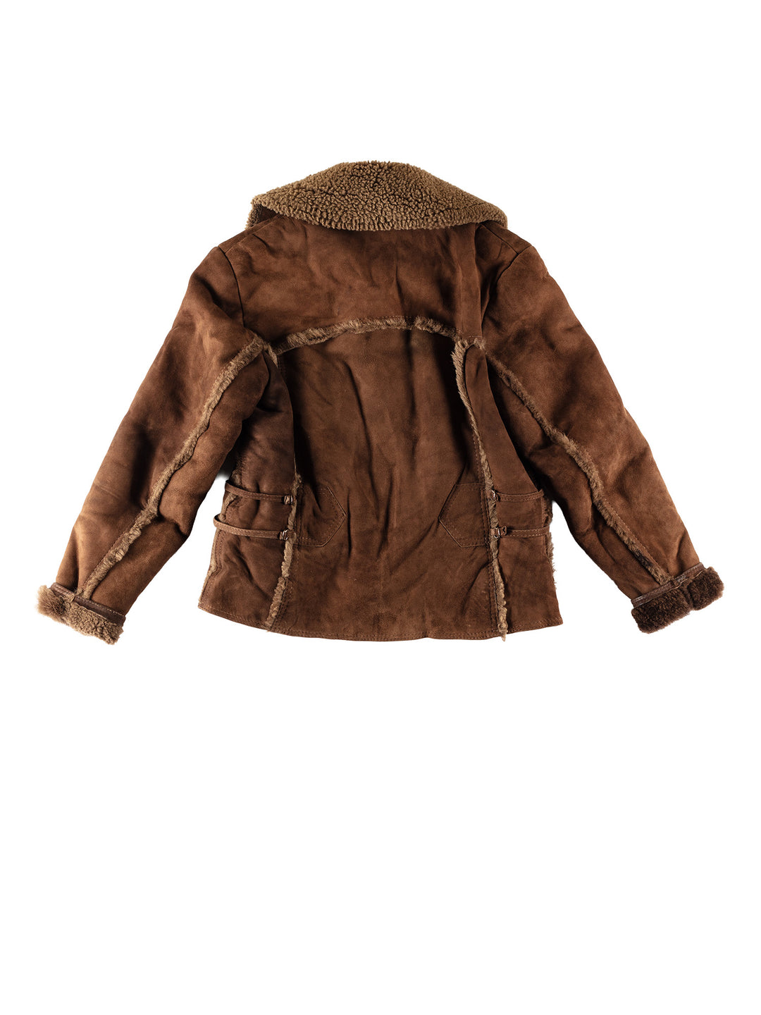 Vintage 70's Men Sheepskin Jacket in BrownVN653