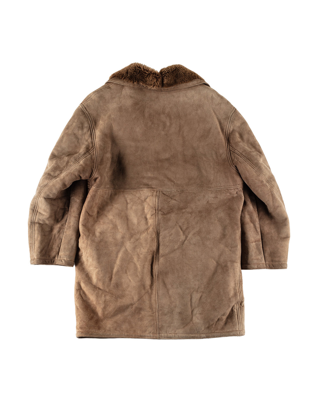 Vintage 70's Men Sheepskin Coat in BeigeVN692