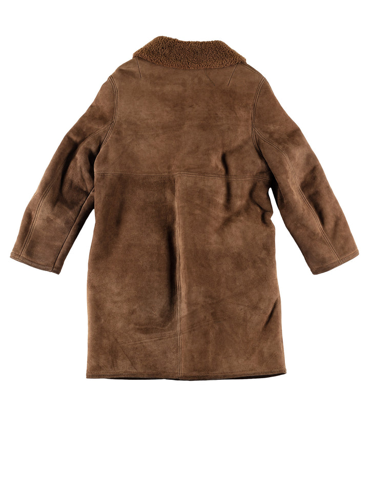 Vintage 70's Men Sheepskin Coat in BrownVN635