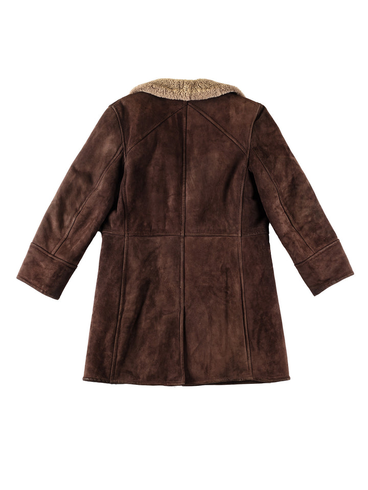 Vintage 70's Men Sheepskin Coat in BrownVN305