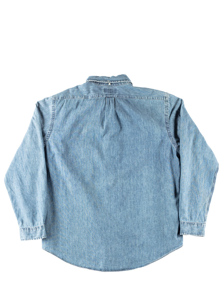 Vintage 90's Men Ralph Lauren Shirt in Blue