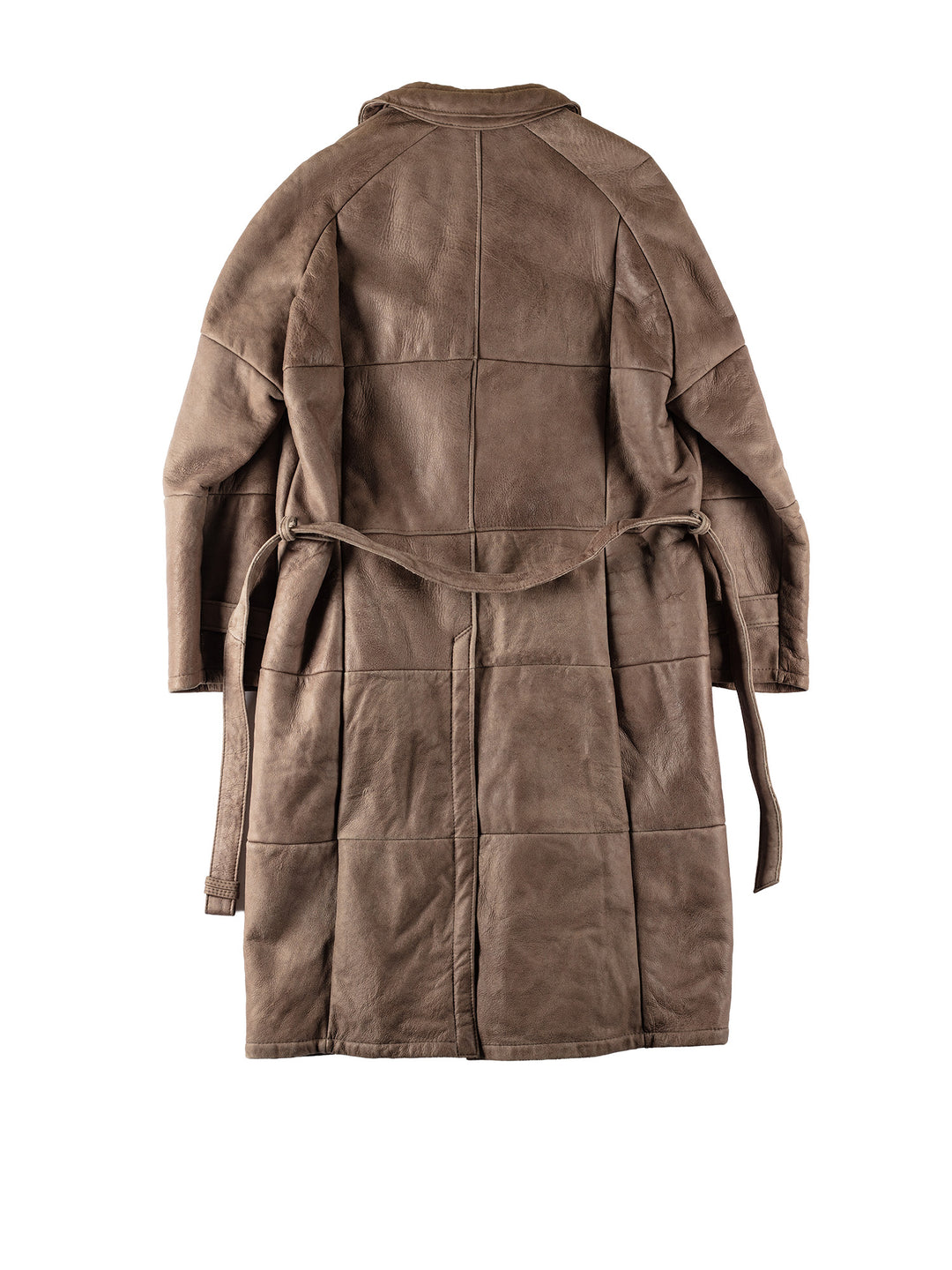 Vintage 80's Men Sheepskin Coat in BrownVN532