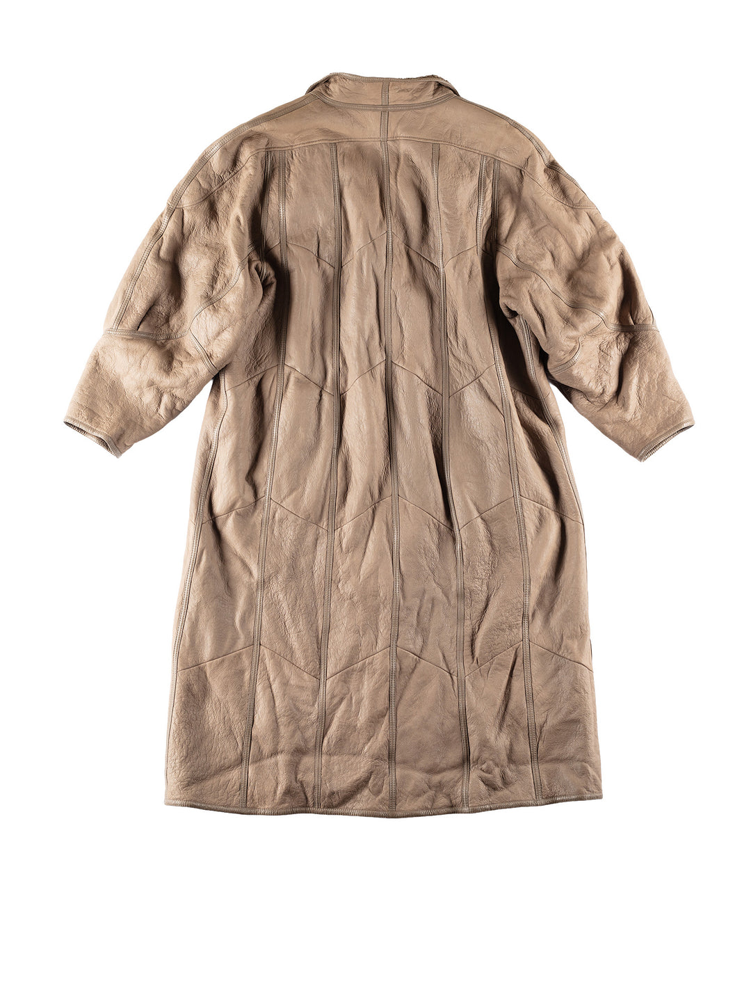 Vintage 90's Women Sheepskin Coat in BeigeMN810