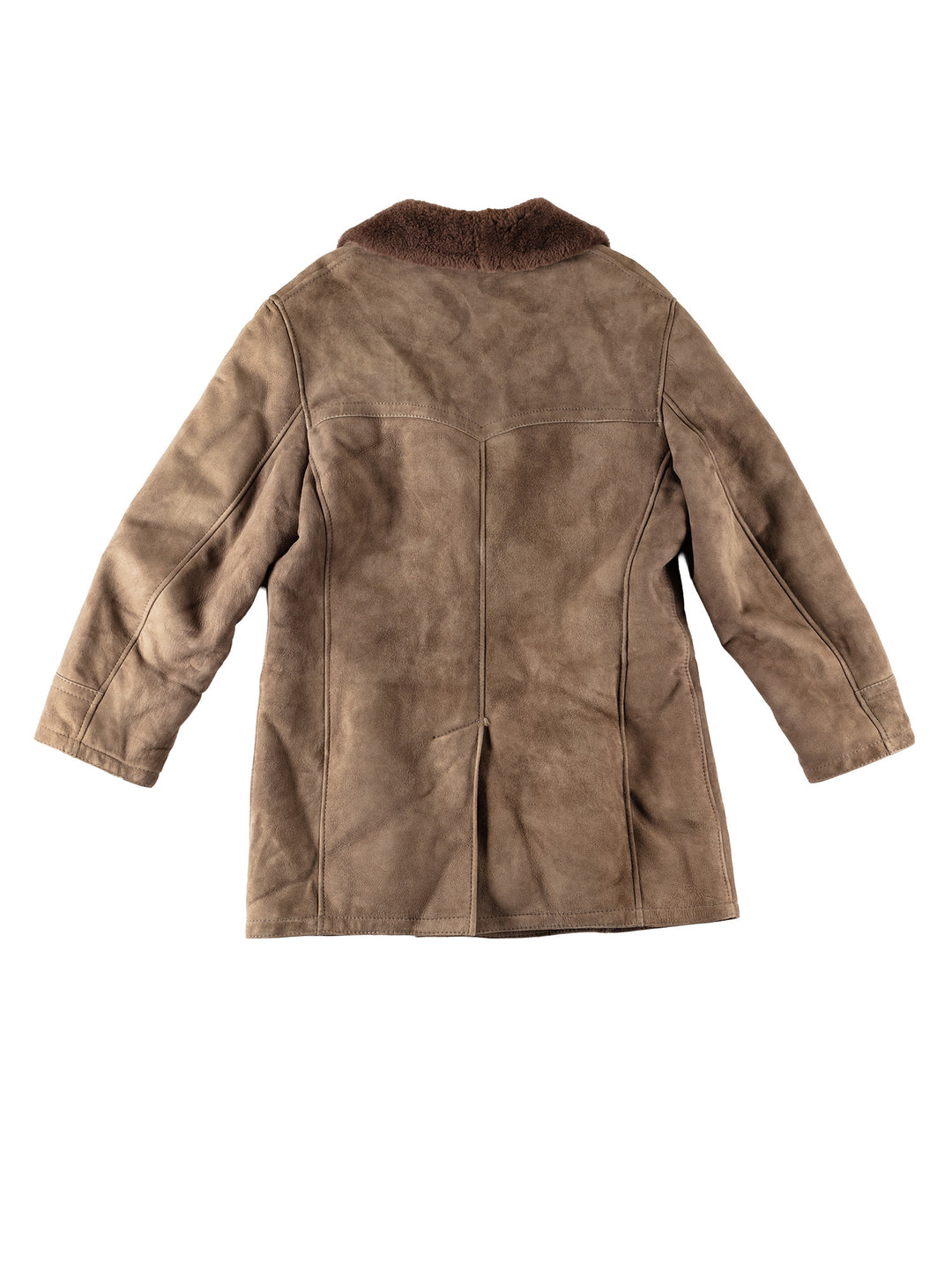 Vintage 70's Men Sheepskin Coat in BrownVN524