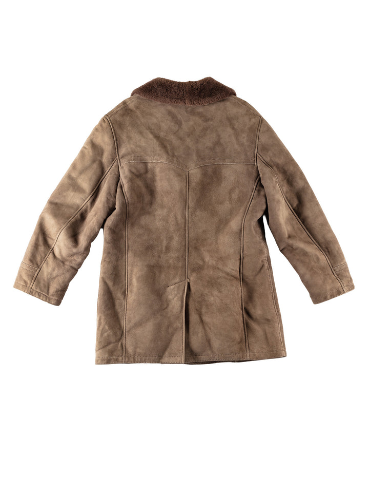 Vintage 70's Men Sheepskin Coat in BrownVN524