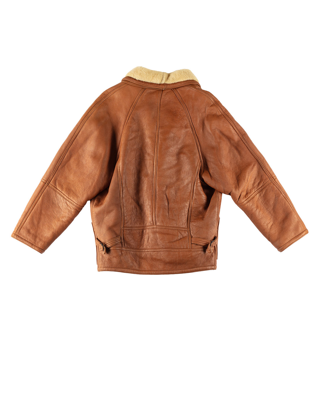 Vintage 80's Men Sheepskin Coat in BrownVN683