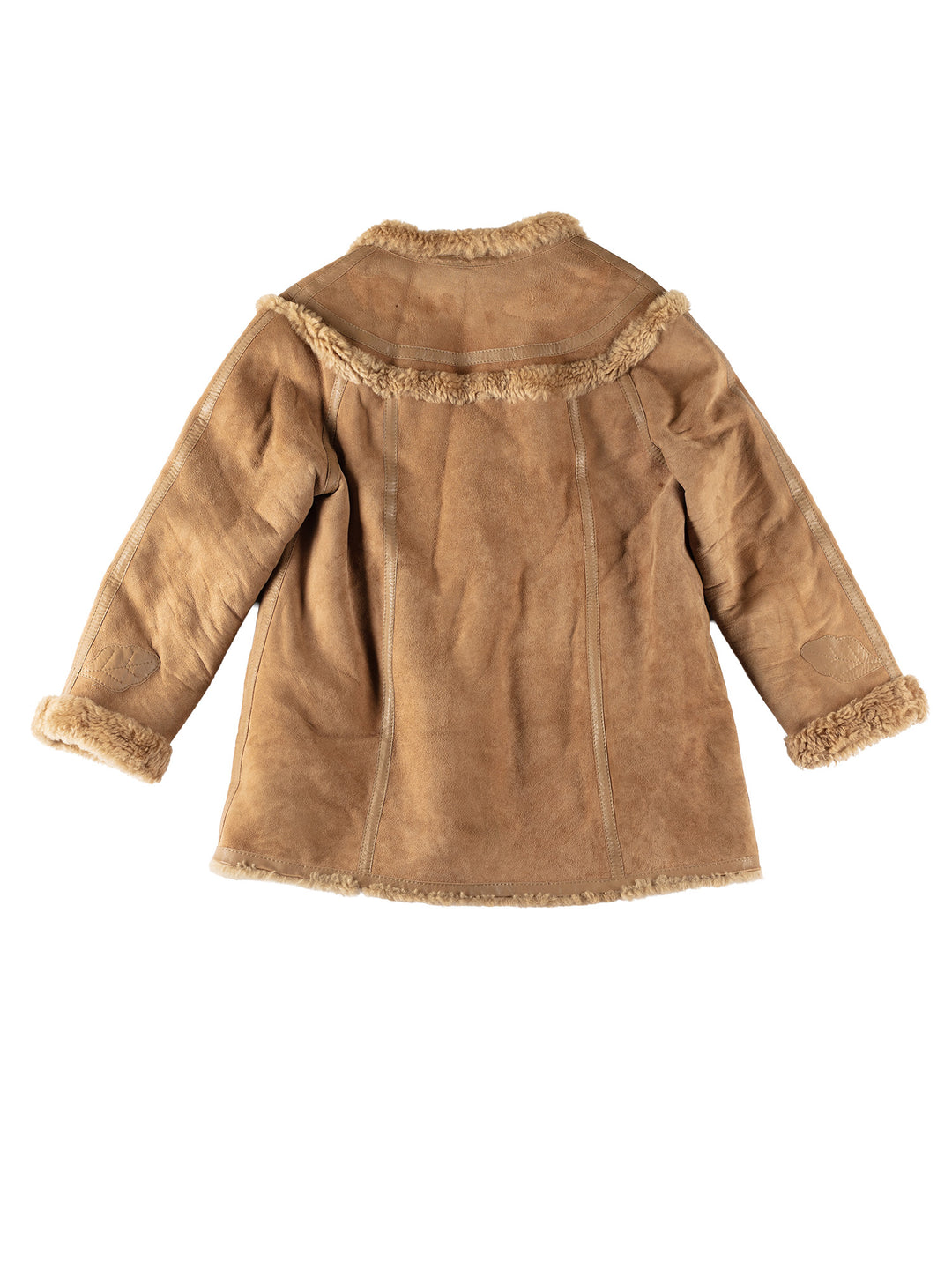 Vintage 70's Women Sheepskin Coat in BrownMN572