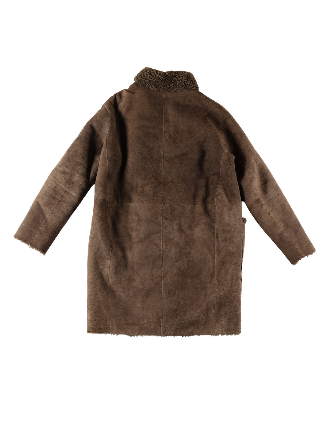 Vintage 80's Women Sheepskin Coat in BrownMN707