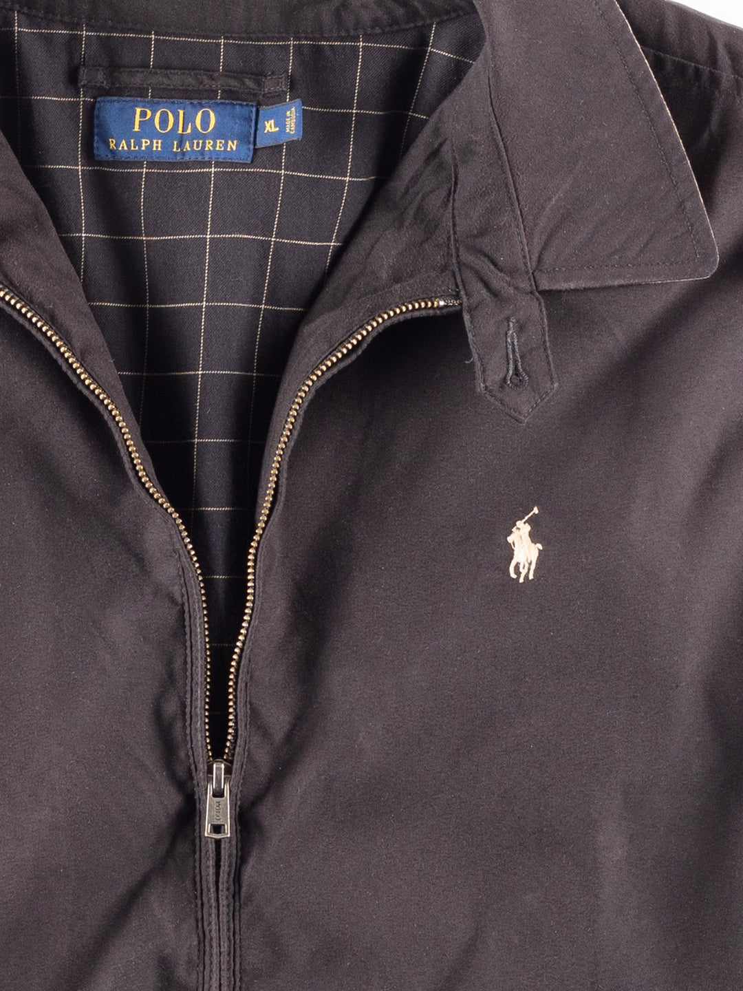 Vintage 2000. gadu vīriešu Ralph Lauren jaka melnā krāsā