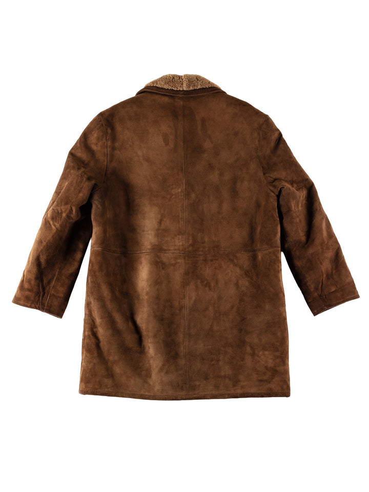Vintage 70's Men Sheepskin Coat in BrownVN546