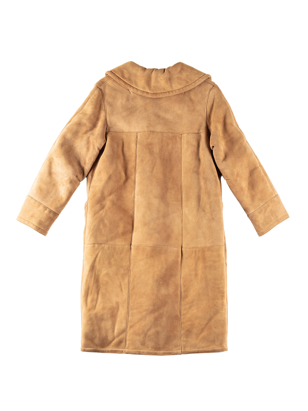 Vintage 80's Women Sheepskin Coat in BrownMN304