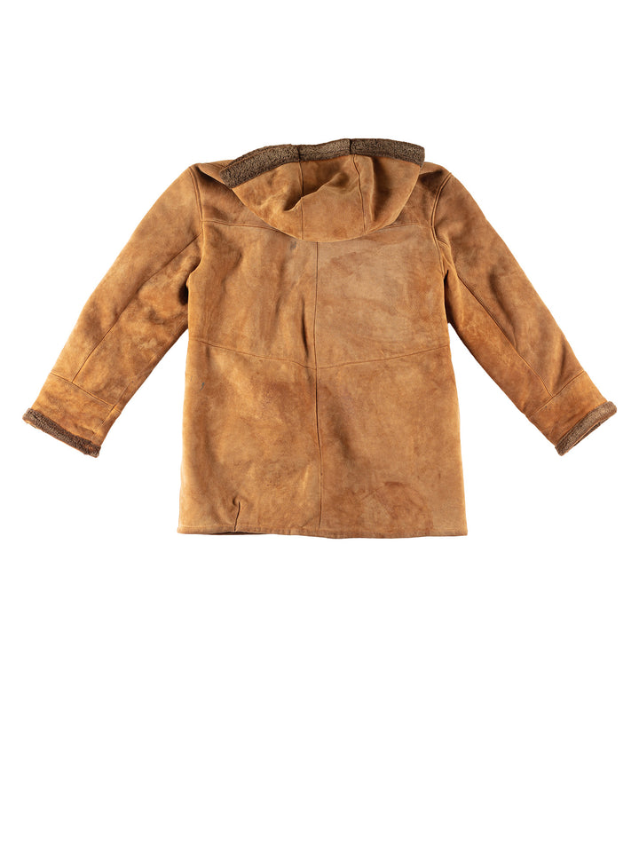 Vintage 70's Women Sheepskin Coat in BrownMN774