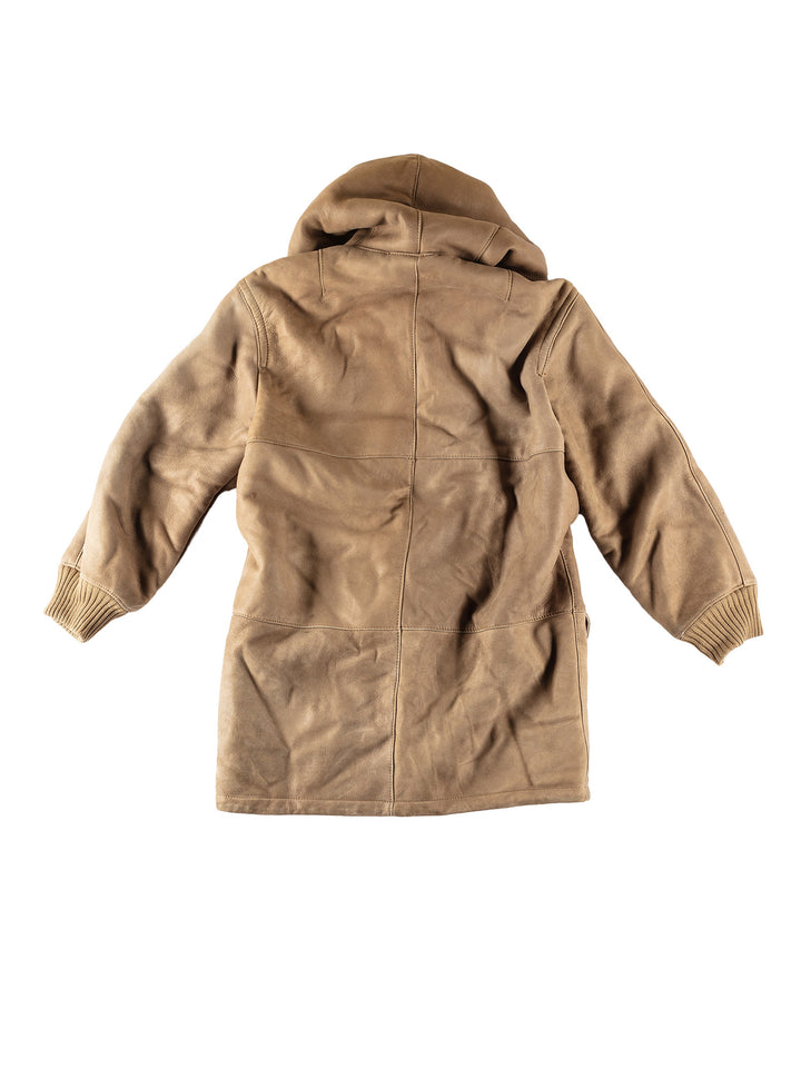 Vintage 80's Women Sheepskin Coat in BeigeMN476