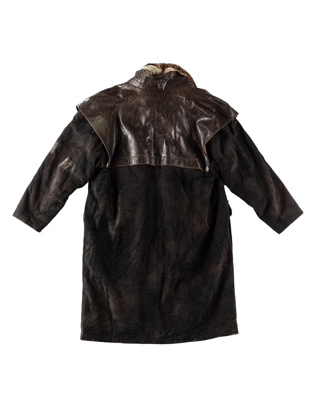 Vintage 90's Men Suede Coat in BrownVN373