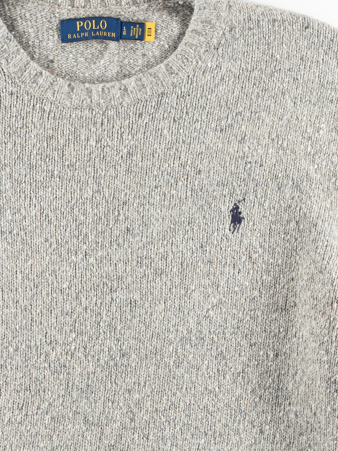 Vintage 00. gadu vīriešu Ralph Lauren džemperis pelēkā krāsā