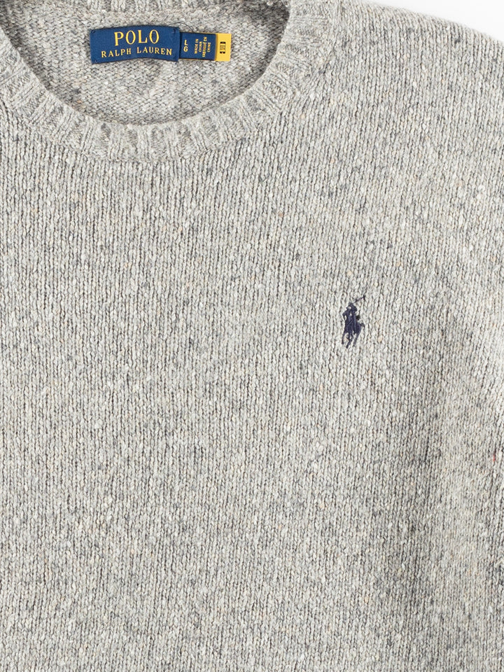 Vintage 00. gadu vīriešu Ralph Lauren džemperis pelēkā krāsā