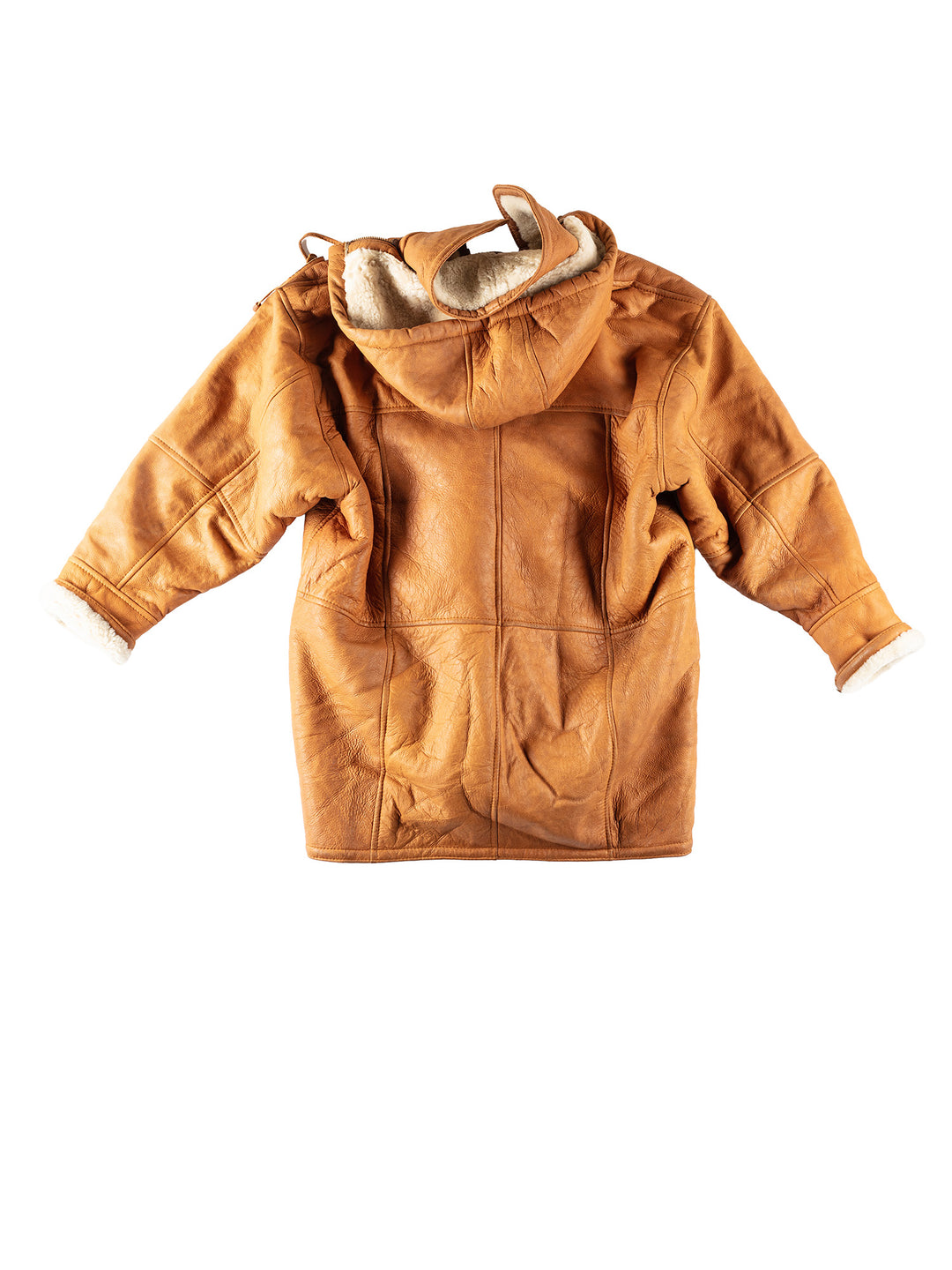 Vintage 80's Men Sheepskin Coat in BrownVN331