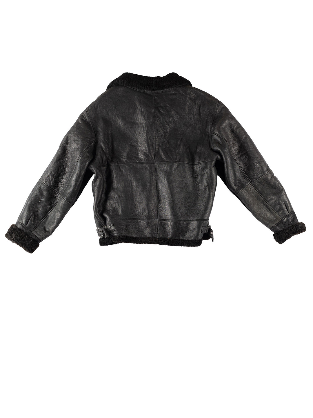 Vintage 90's Men Sheepskin Jacket in BlackVN275