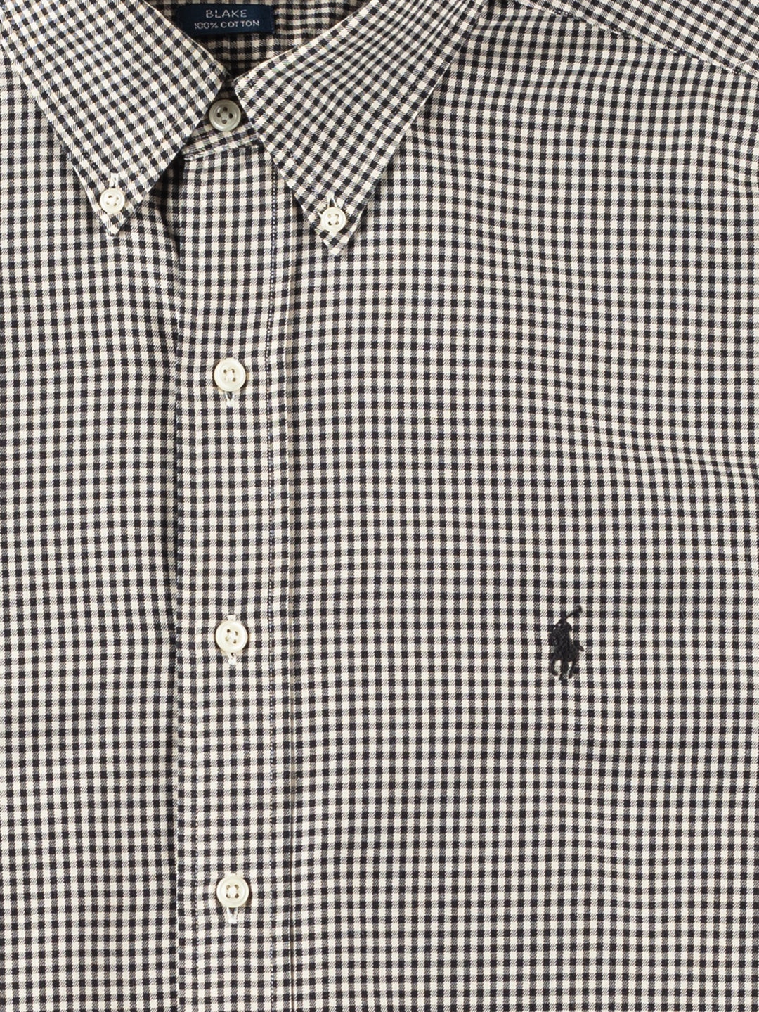 Vintage 2000. gadu vīriešu Ralph Lauren krekls melnā krāsā