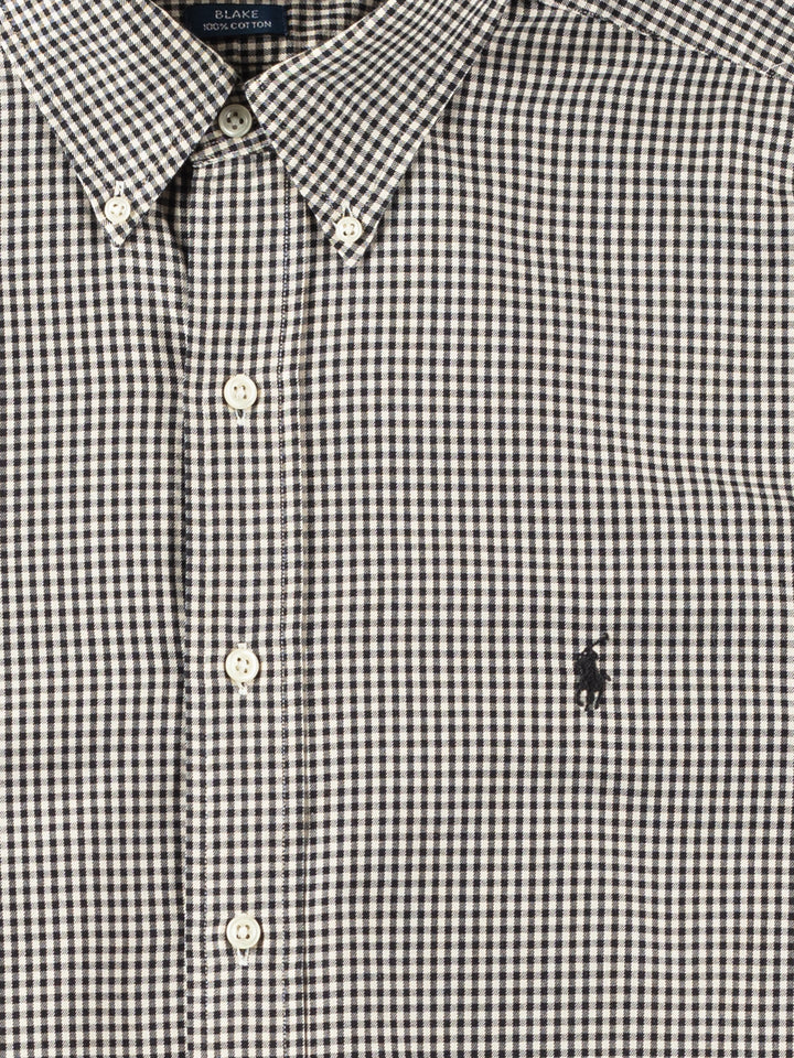 Vintage 2000. gadu vīriešu Ralph Lauren krekls melnā krāsā