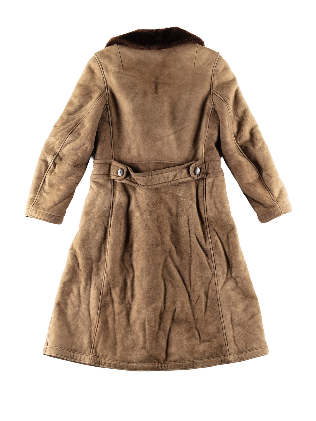 Vintage 70's Women Sheepskin Coat in BrownMN807