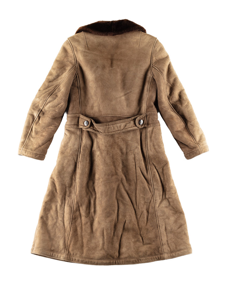 Vintage 70's Women Sheepskin Coat in BrownMN807