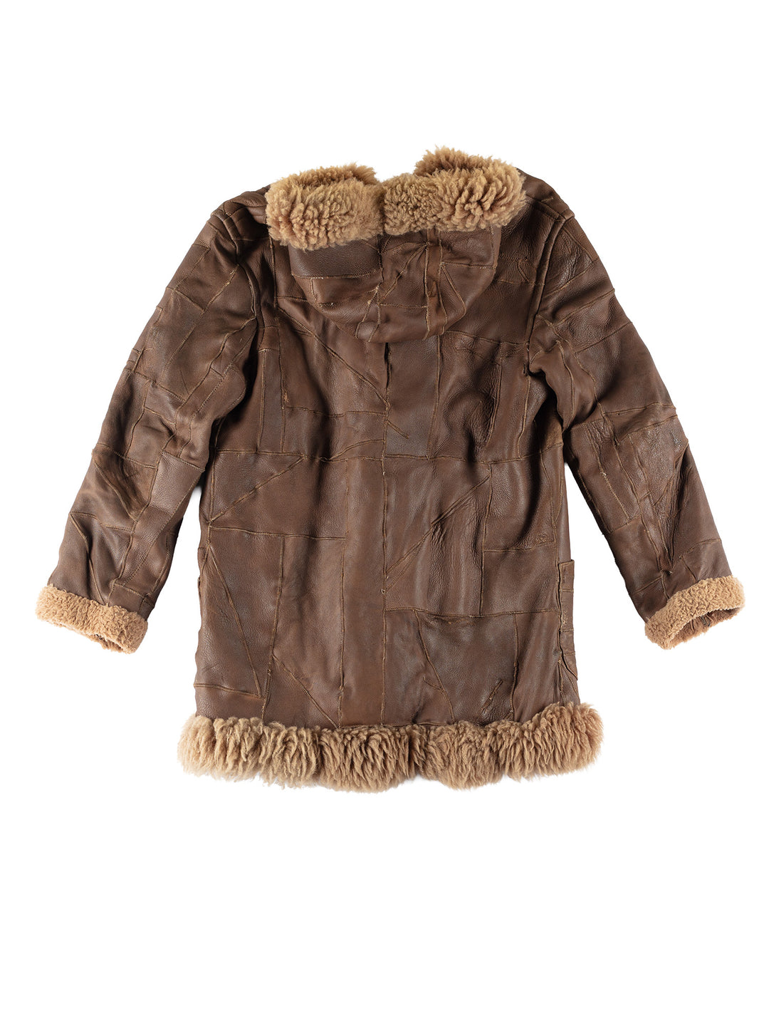 Vintage 70's Women Sheepskin Coat in BrownMN759